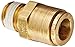 Eaton Weatherhead 1868X6 Brass CA360 D.O.T. Air Brake Tube Fitting, Male Connector, 1/4