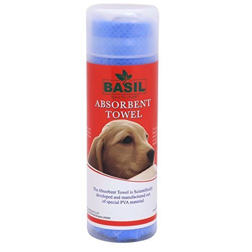 Basil Absorbent Towel for Dogs and Cats (Blue)