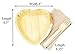 25 Heart Shaped Palm Leaf Plates Set with forks and napkins - Disposable Eco-Friendly Special Occasion Party Supply - I Love You Food Serving Idea