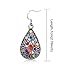 1 Pair Dangle Earrings Vintage Drop Earring Handmade Bohemian Teardrop Earrings