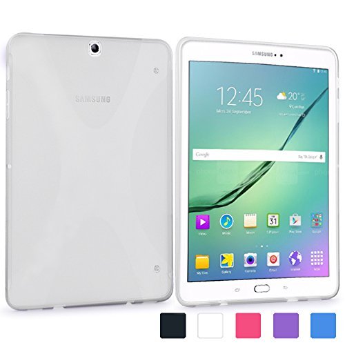 Tab S2 9.7 Case, LK [Perfect Fit] X Design Slim TPU Gel Rubber Soft Skin Case Cover for Sasmung Galaxy Tab S2 9.7 + Free Stylus Pen (Frost Clear)