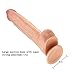 10.6 Inch Realistic Dildo, Huge Dildos Body-Safe Material Lifelike Huge Penis with Strong Suction Cup for Hands-free Play, Flexible Cock with Curved Shaft and Balls for Vaginal G-spot and Anal Play