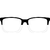 Split Black White Magnetic topper compatible with Pair Eyewear SPL001