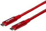 Amazon Basics 1 foot Nylon USB-C to USB-C 3.1 Gen 1