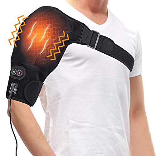 Shoulder Vibration Massage Heating Brace, Shoulder Heat Therapy Wrap