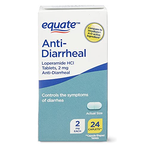 Equate AntiDiarrheal, Loperamide Hydrochloride (HCl) 24 Tablets 2 Pack