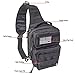 Tactical Sling Bag for Men – One Strap Military American Flag Backpack – Outdoor Military Tactical Backpack (Black, Small)
