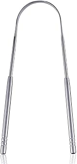 HouChanges Stainless Steel Tongue Scraper U Shape for Fresh Breath
