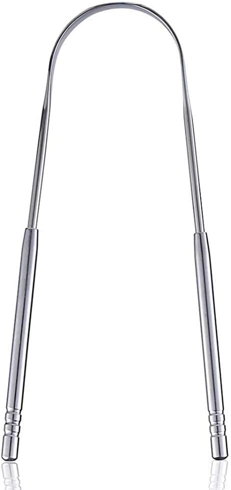 HouChanges Stainless Steel Tongue Scraper U Shape for Fresh Breath