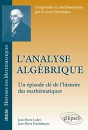 L' analyse algébrique
