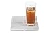 Elegant White Marble Coasters Set of 4 – Absorbent Square Coasters for Drinks – Perfect Home Decor and Table Decor – Coaster with Cork Bottom for Desk or Table - Size 4