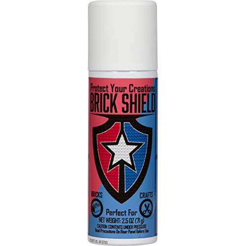 BrickShield Plastic Adhesive Spray Glue - Temporary Glue Spray Adhesive for Bricks, Blocks and Multipurpose - Ideal Spray for Crafts, Lego - Net Wt 2.5 oz - Non-Toxic Made in USA