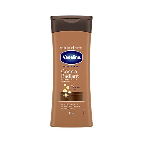 Vaseline Intensive Care Cocoa Radiant 100 Percent cocoa butter Body Lotion for dry skin 400ml