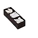 Honey-Can-Do OFC-03712 Three Section Woven Drawer Organizer, 11.75 by 3.9 by 3-Inch, Espresso Brown