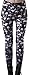 QZUnique Women's Skull Print Footless Cool Sexy Leggings Yoga Pants X-Small Small Grinning Skull
