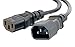 C2G/Cables to Go 29934 16 AWG 250 Volt Computer Power Extension Cord, Black  (8 Feet)