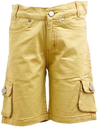 Fashtech Boys Cargo Shorts 6 Pocket Beige