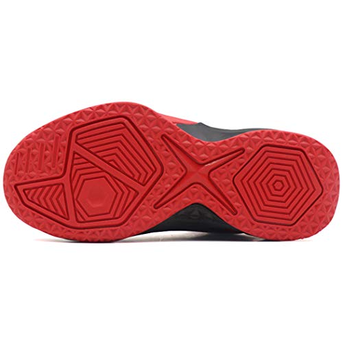 BEITA Boy's Basketball Shoes, Professional Childrens Big Kids' Grade School Teen Boy Athletic Sneakers BlackRed