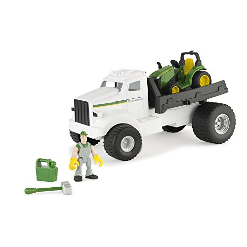 Ertl John Deere Gear Force Hauler Truck With Tractor