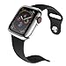Smiling Case for Apple Watch Series 4 / Series 5 40mm with Built in TPU Clear Screen Protector - All Around Protective Case High Definition Clear Ultra-Thin Cover for iwatch 40mm Series 5/4 (Silver)