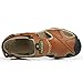 Sandals for Men Leather Closed Toe Sandles Men's Athletic Sports Hiking Fisherman Walking Strap Shoes