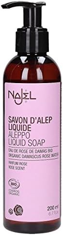 Najel Liquid Aleppo Soap with Organic Damascus Rose Water 200g
