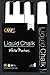Inspired By Craft Bright White Liquid Chalk Markers Best for Kids Craft, Teacher Supplies, Bistro Chalkboard, Premium Chalk Ink, 6mm, Chisel Tip, 4 Piece