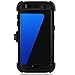 Galaxy S7 Edge Case,Samsung Galaxy S7 Edge Case,Kuool Heavy Duty Rugged Scratch Resistant Shockproof Max Protective with Belt Clip & Built-in Screen Protector Case for Galaxy S7 Edge (Black)