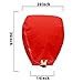 BATTIFE Sky Lanterns Chinese Biodegradable Paper Bulk Assortment Romantic Night Blue Red and Other Mixed Colors 5 Pack for Party Sea Beach Vacation Holiday (Colors)