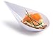 Zappy 100 Tear Drop Mini Appetizer Plates - Mini Dessert Plates White Tasting Spoons Plastic Mini Spoons Dessert Spoon Teardrop Asian Spoon Small Mini Dessert Bowls Serving Cup Horderves Plates