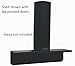 eLhook Stick-on Small Shelf (Black 12