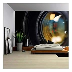 Camera Lens Close Up - Removable Wall Mural | Self-Adhesive Large Wallpaper - 66x96 inches