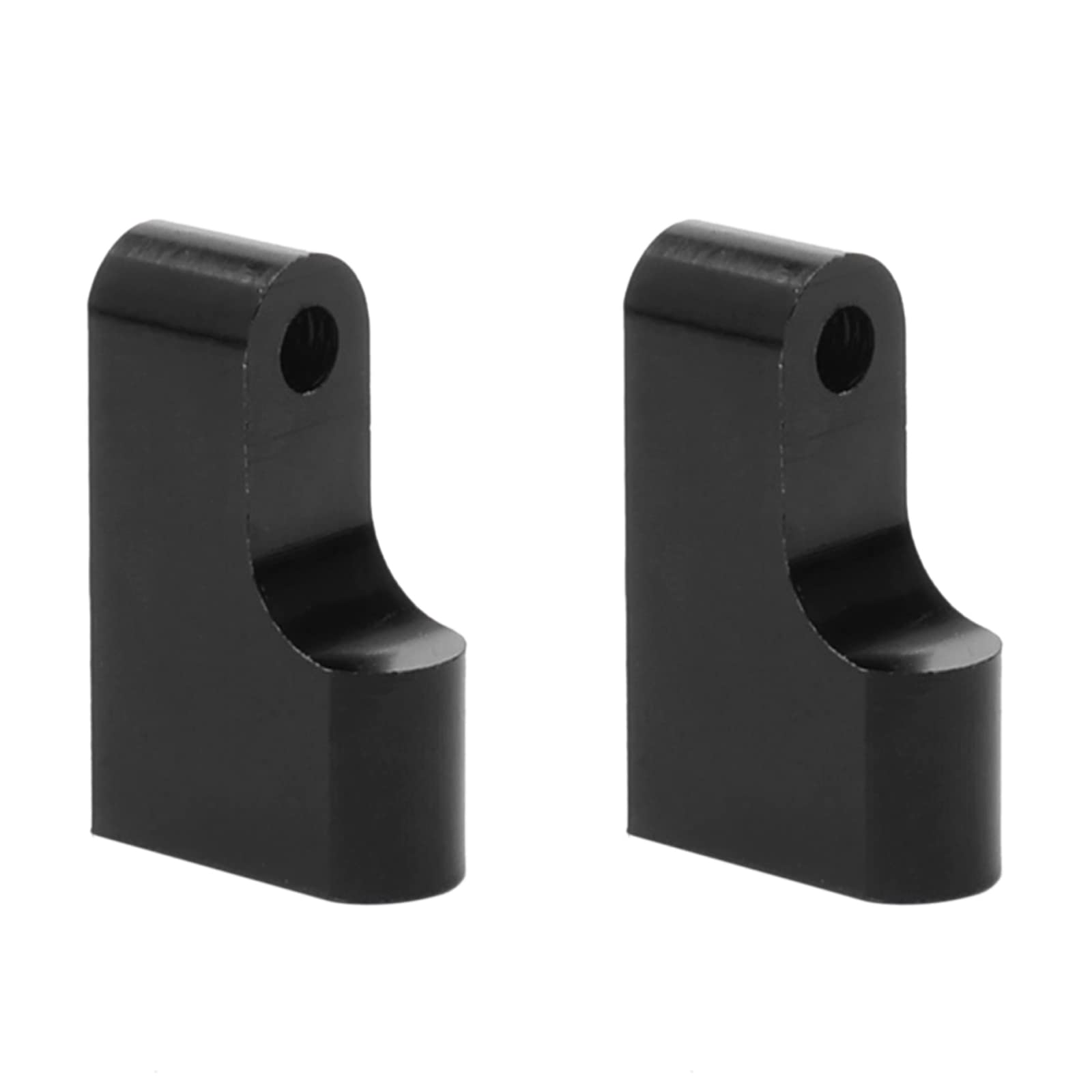 Pxyelec Black RC Aluminum Servo Mount for 1/10 SCX10 Jeep Wrangler AX80028 for Pack of 2pcs