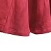 Urban CoCo Women's Vintage Elastic Waist A-Line Long Maxi Skirt (L, Red)