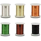 Riverruns 6 Color/Set Non-tarnishing Ultra Copper Wire 0.1mm, 0.2mm Super Realistic Fly Tying Material Proudly from Europe Gr