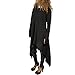 Annystore Women's Solid Irregular Hem Long Sleeve Loose Hoodies Sweatshirts Dress Plus Size