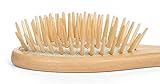 Paddle Hair Brush - Dry Scalp Bamboo Paddle Brush for Hair Detangler, Dandruff Scalp, Travel size by Beyond 100 Naturals