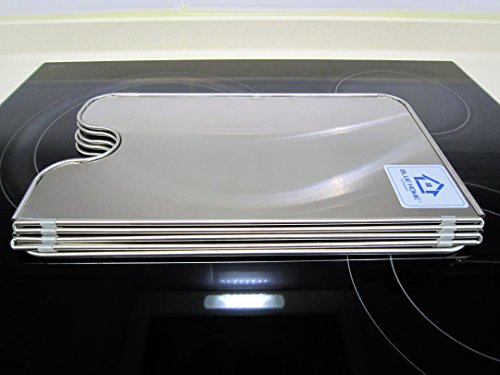 Gas Electric Range Splatter Compact Guard-5P-Stainless Steel