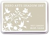 Hero Arts Rubber Stamps Shadow Ink Mid-Tone, Wet Cement