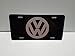 VW Logo License Plate Gloss black