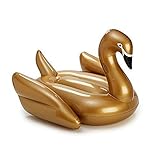 Revanak Giant Inflatable Golden Swan Pool Floats 76