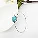 Womens Bracelet, Gillberry Bohemian Silver Alloy Moon Shape Turquoise Ethnic Boho Gypsy Cuff Bangles