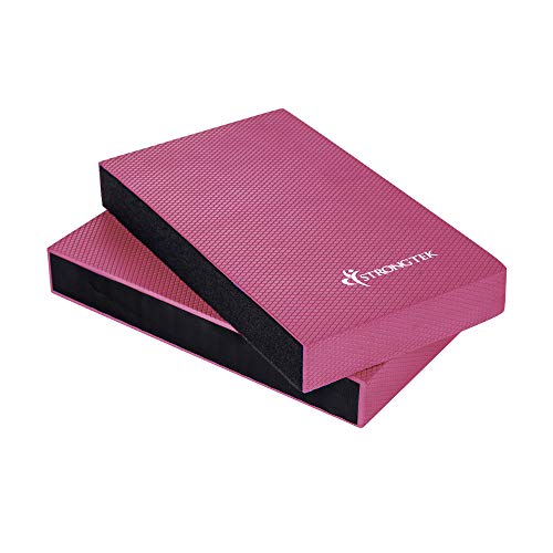 image for StrongTek Extra Large Balance Pad, Balancing Foam Pad, 2 in 1 Yoga Foa