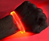 GlowCity LED Light Up Bracelets (Red)
