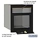 Salsbury Industries 4145P-BLK Cast Aluminum Column Mailbox with Locking Plain Door, Black