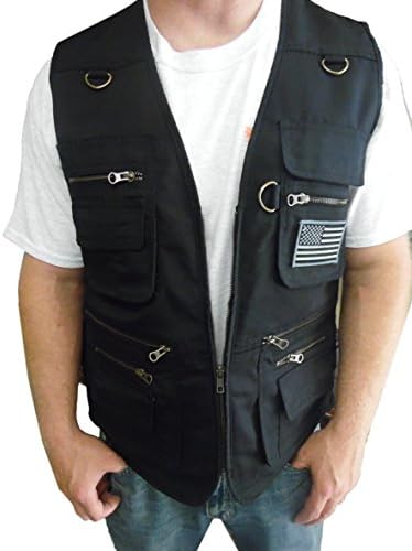 Blue Stone Safety New &amp; Improved Concealment Vest with Zippers Throughout Entire, Black, Large
