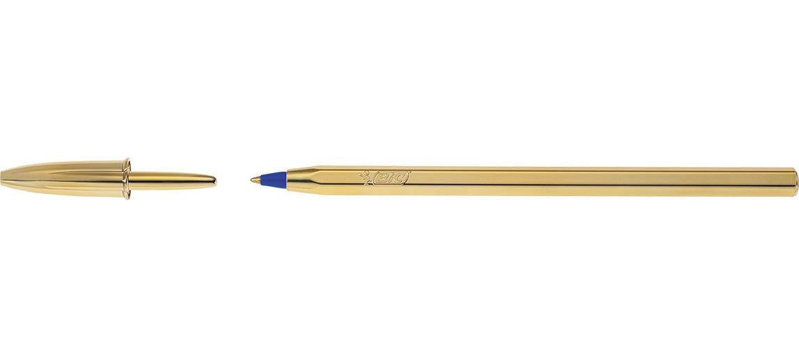 Bic Cristal Celebrate Gold Ballpoint Pen