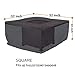 DELSbbq 32 inch Square Fire Pit Cover, Waterproof 600D Heavy Duty Square Fire Pit Table Cover, Fit for 28/30/31/32 Inch Fire Pit/Table