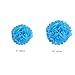 Fonder Mols Tissue Pom Poms Flowers Kit White Blue for Sea Shark Themed Birthday, Boy Baby Shower, Boy Gender Reveal Party Decorations