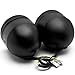 Krator Black Twin Headlight Motorcycle Double Dual Lamp Street Fighter Naked Dominator